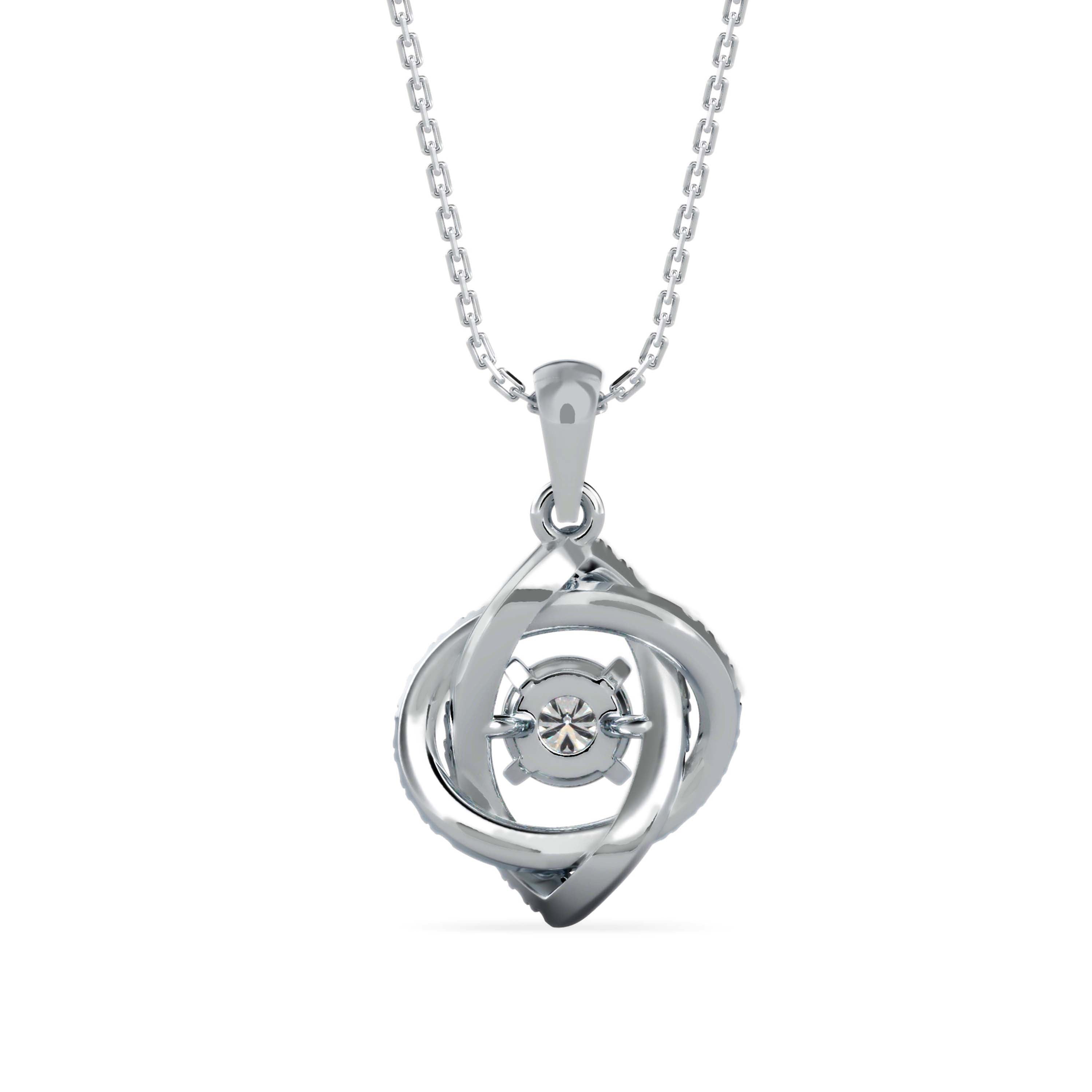 Juliet Diamond Pendant-Sterling Silver
