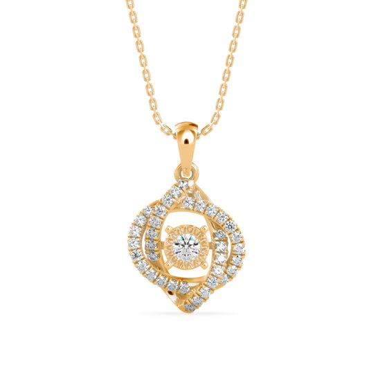 Juliet Diamond Pendant- Golden