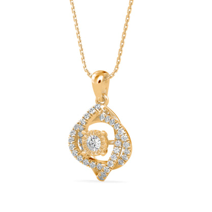Juliet Diamond Pendant- Golden