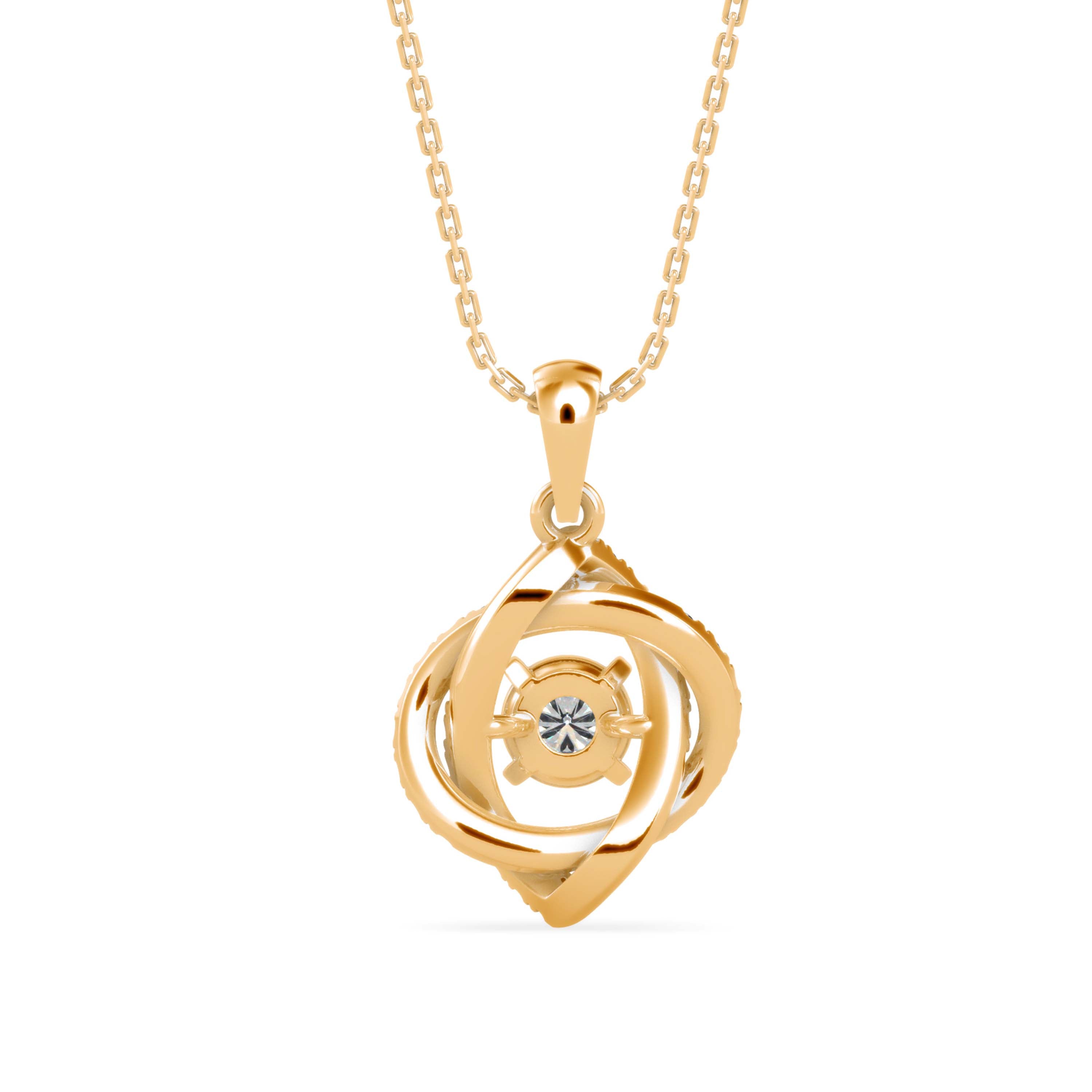 Juliet Diamond Pendant- Golden