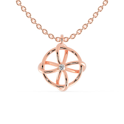 Zodiac Diamond Pendant-Rose Gold