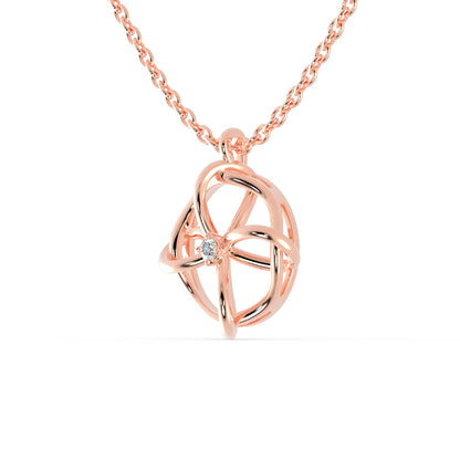 Zodiac Diamond Pendant-Rose Gold