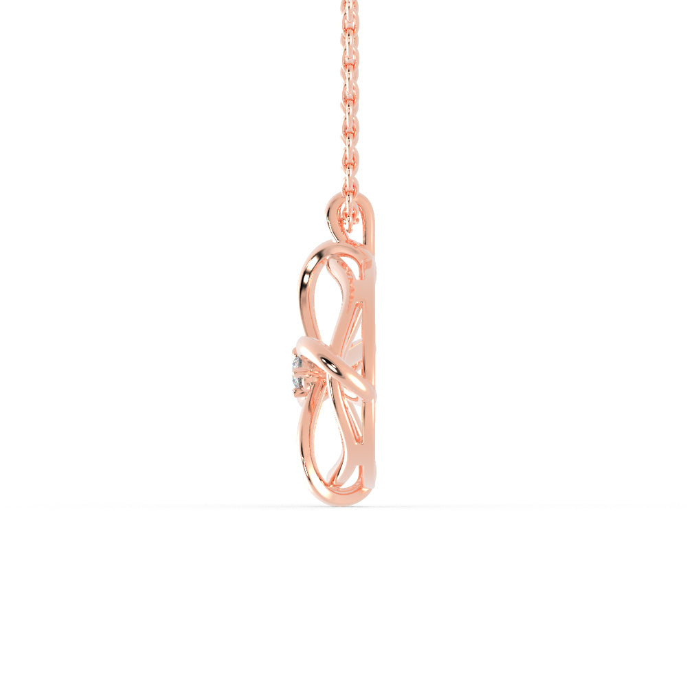 Zodiac Diamond Pendant-Rose Gold