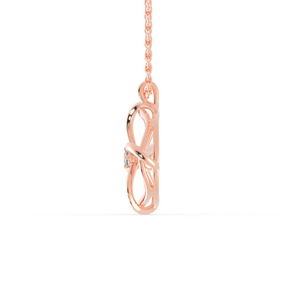 Zodiac Diamond Pendant-Rose Gold
