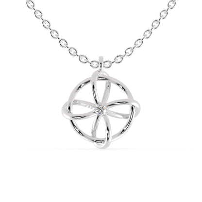 Zodiac Diamond Pendant-Sterling Silver