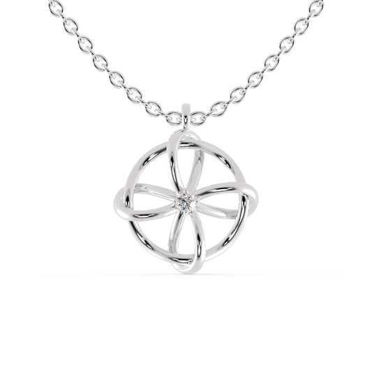 Zodiac Diamond Pendant-Sterling Silver