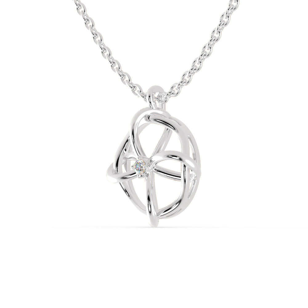 Zodiac Diamond Pendant-Sterling Silver