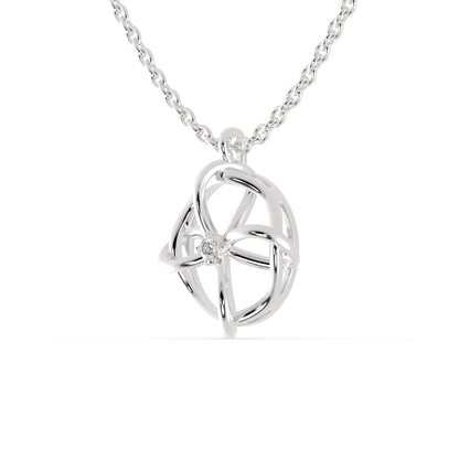 Zodiac Diamond Pendant-Sterling Silver