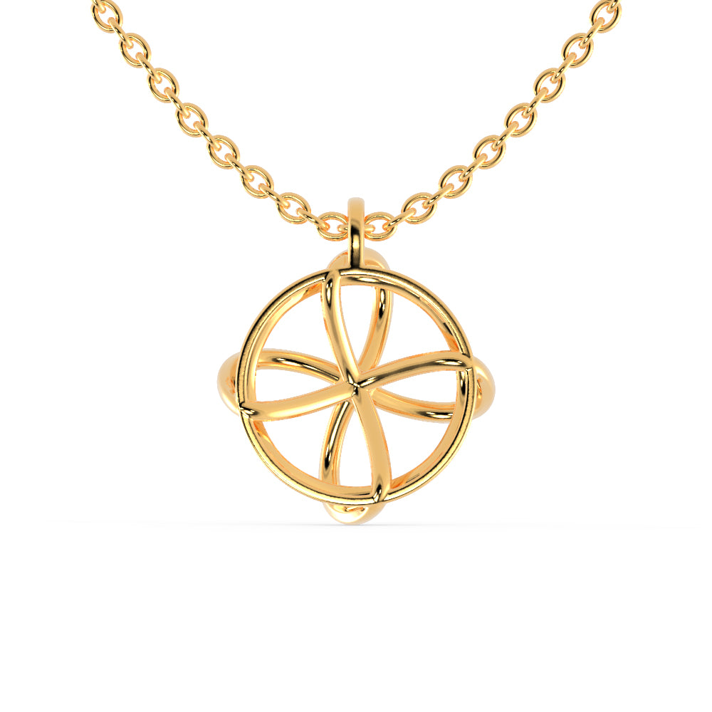 Zodiac Diamond Pendant- Golden