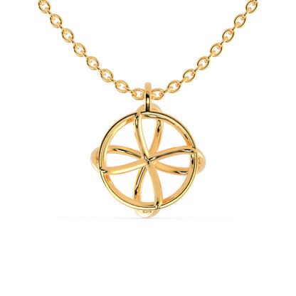 Zodiac Diamond Pendant- Golden