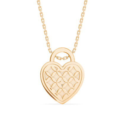 Exalt Heart Diamond Pendant- Golden