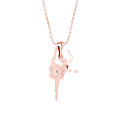 Hoofer Light Diamond Pendant-Rose Gold
