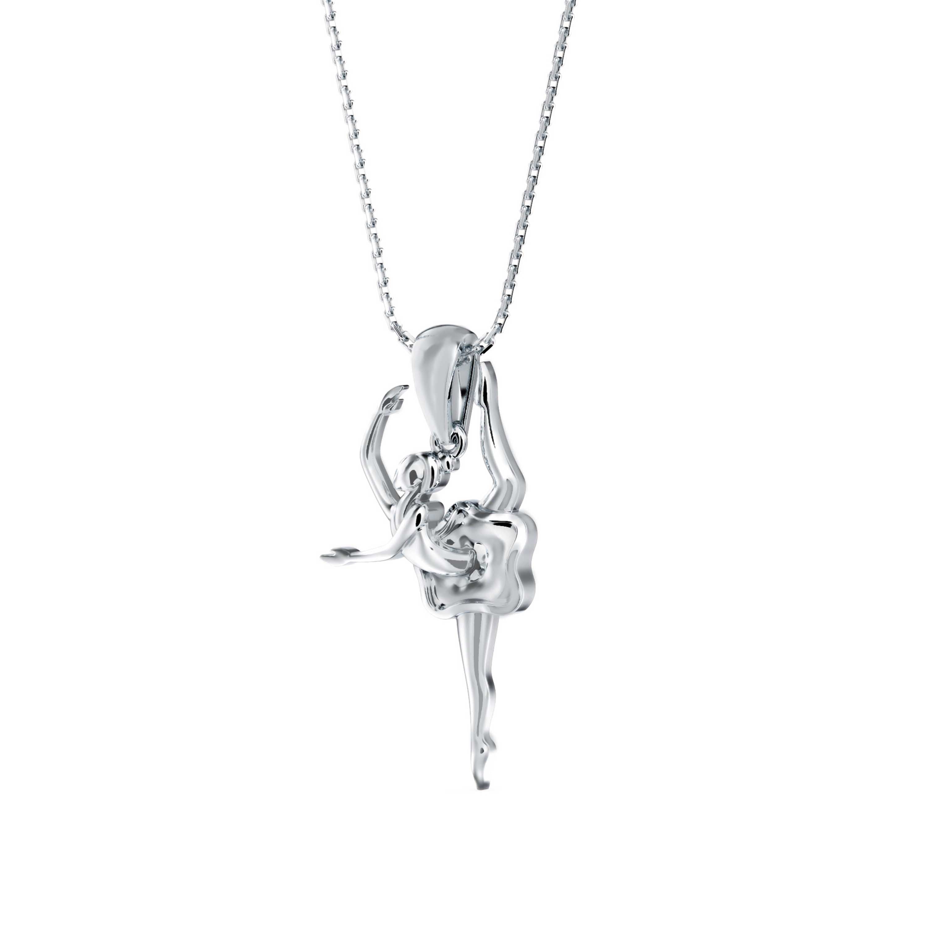 Hoofer Light Diamond Pendant-silver