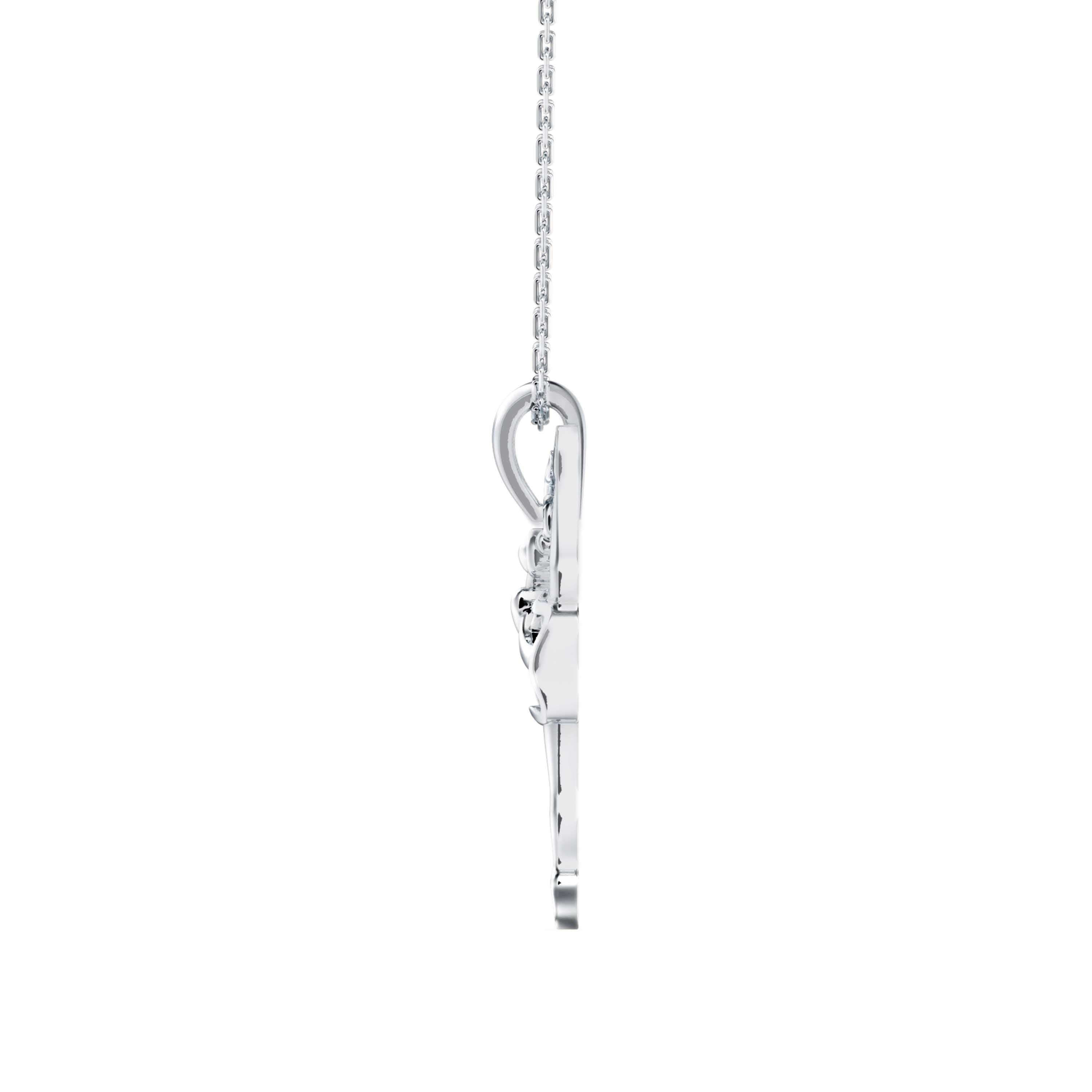Hoofer Light Diamond Pendant-silver