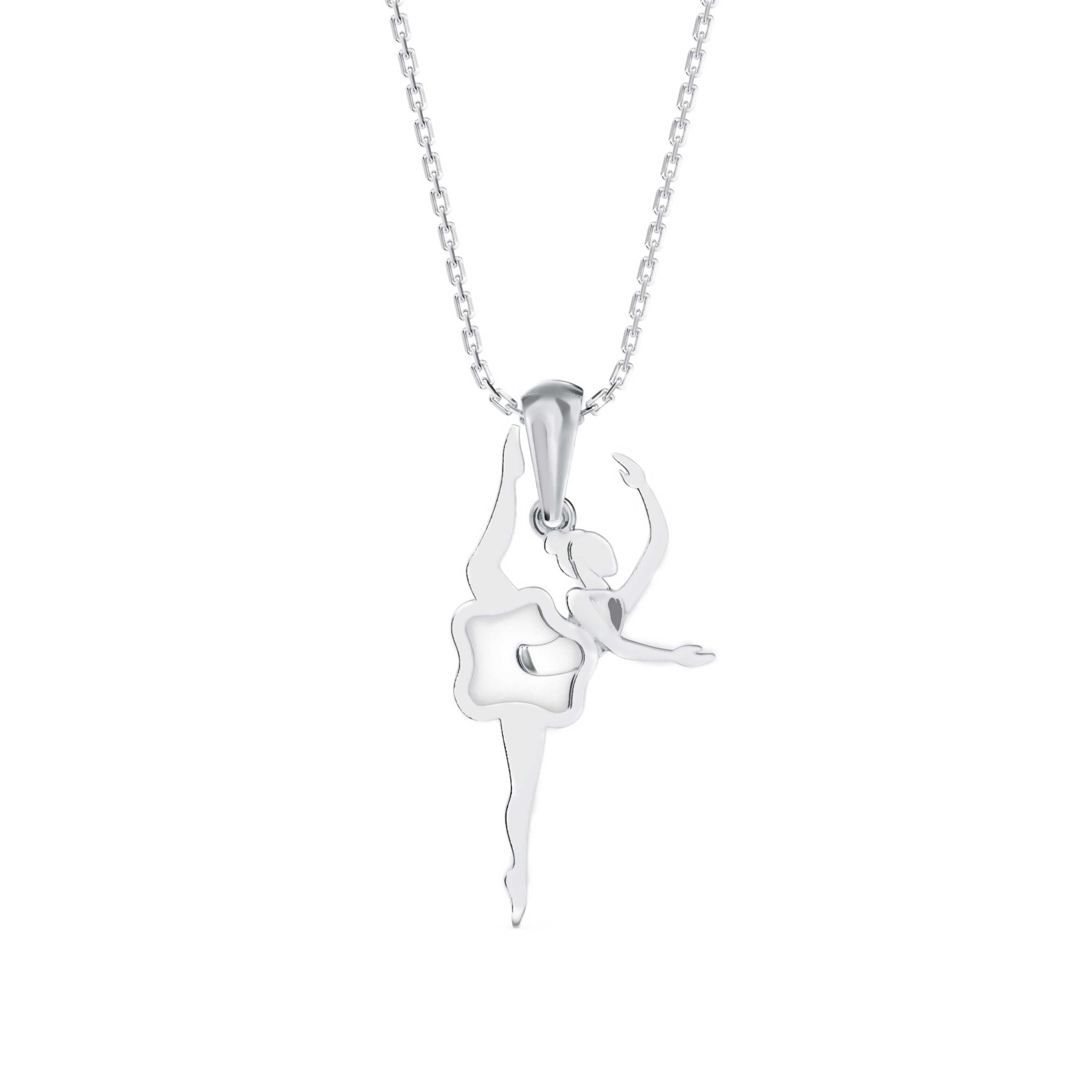 Hoofer Light Diamond Pendant-silver
