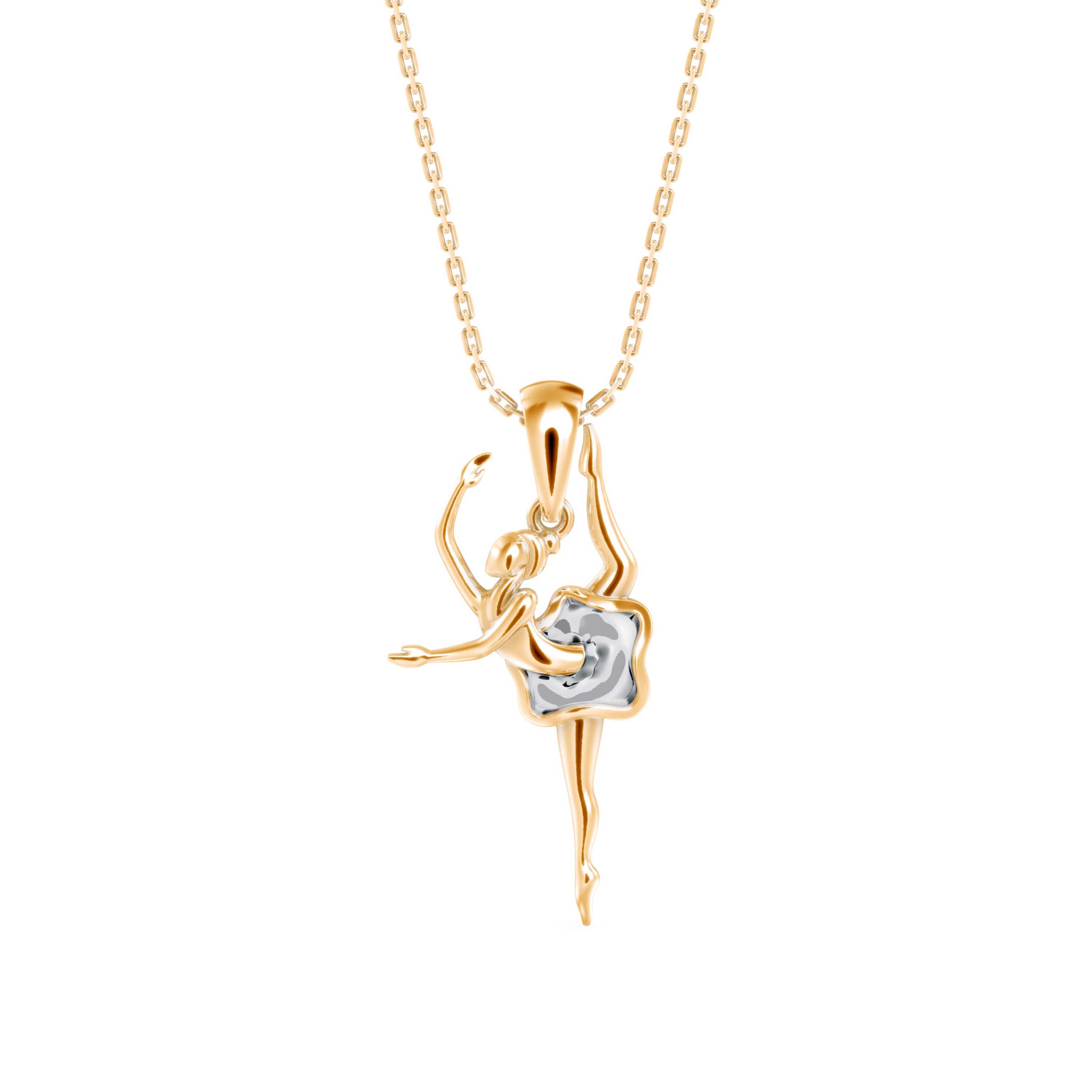 Hoofer Light Diamond Pendant- Golden