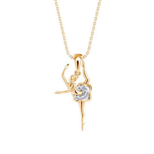 Hoofer Light Diamond Pendant- Golden