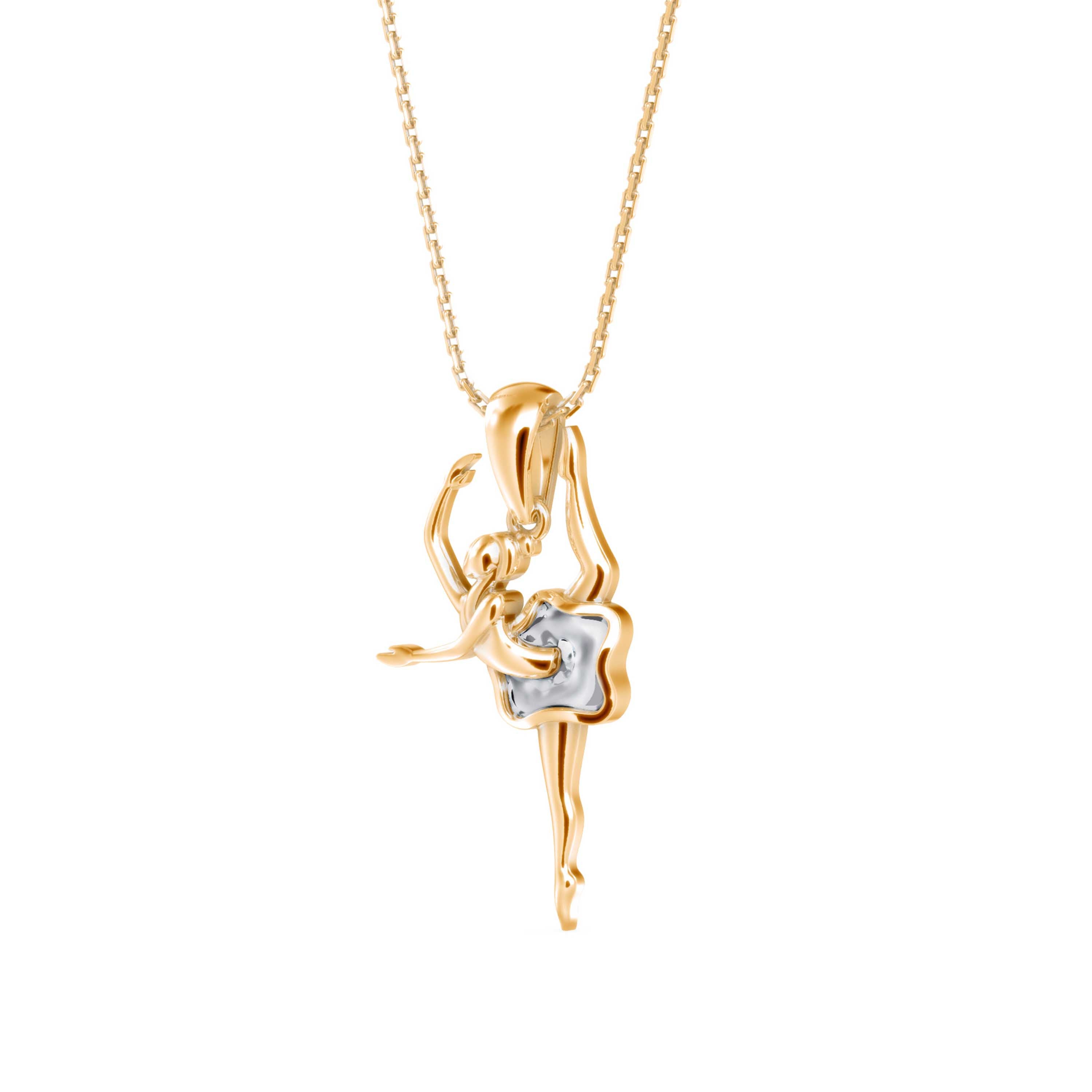 Hoofer Light Diamond Pendant- Golden
