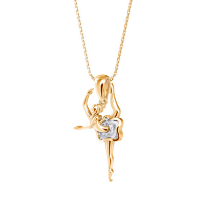 Hoofer Light Diamond Pendant- Golden