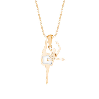 Hoofer Light Diamond Pendant- Golden