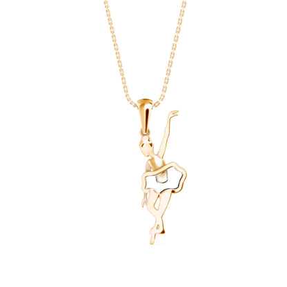 Coryphee Charm Diamond Pendant- golden