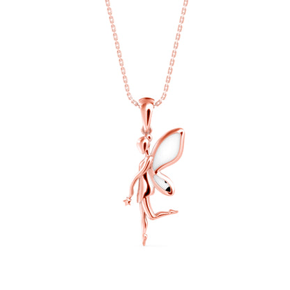 Little Angle Diamond Pendant-Rose Gold