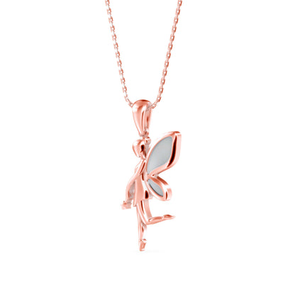 Little Angle Diamond Pendant-Rose Gold