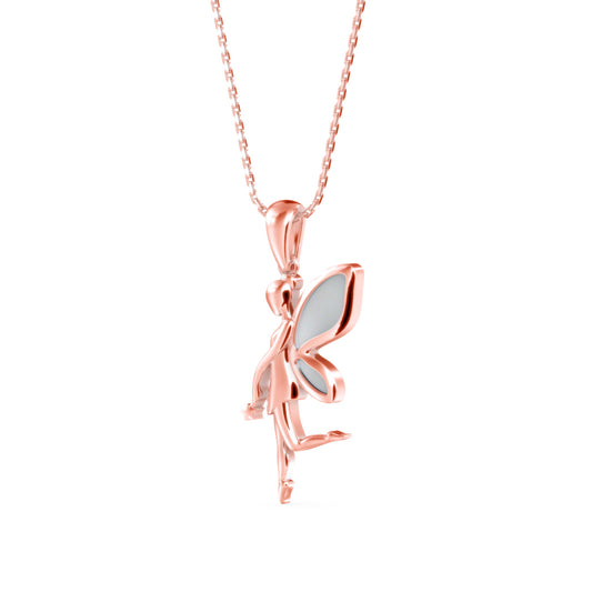 Little Angle Diamond Pendant-Rose Gold