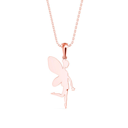 Little Angle Diamond Pendant-Rose Gold