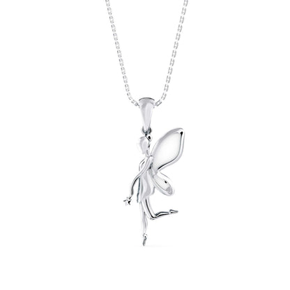 Little Angle Diamond Pendant-Sterling Silver