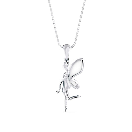 Little Angle Diamond Pendant-Sterling Silver