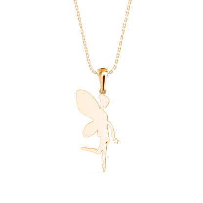 Little Angle Diamond Pendant- Golden