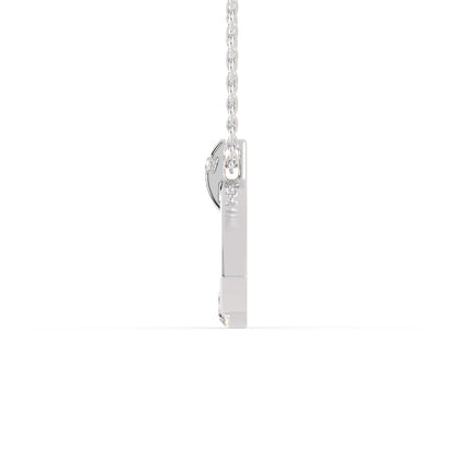 Joy Heart Diamond Pendant-Silver