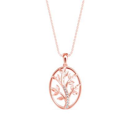 Plonk Diamond Pendant-Rose Gold