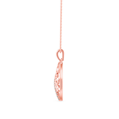 Plonk Diamond Pendant-Rose Gold