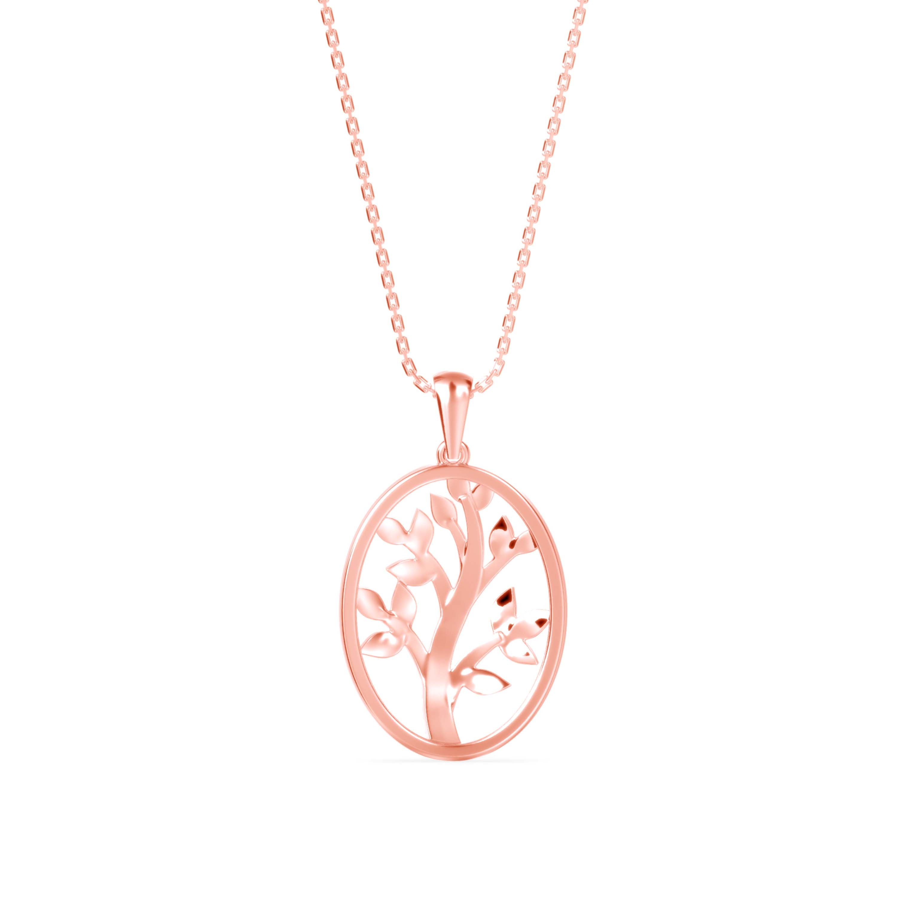 Plonk Diamond Pendant-Rose Gold