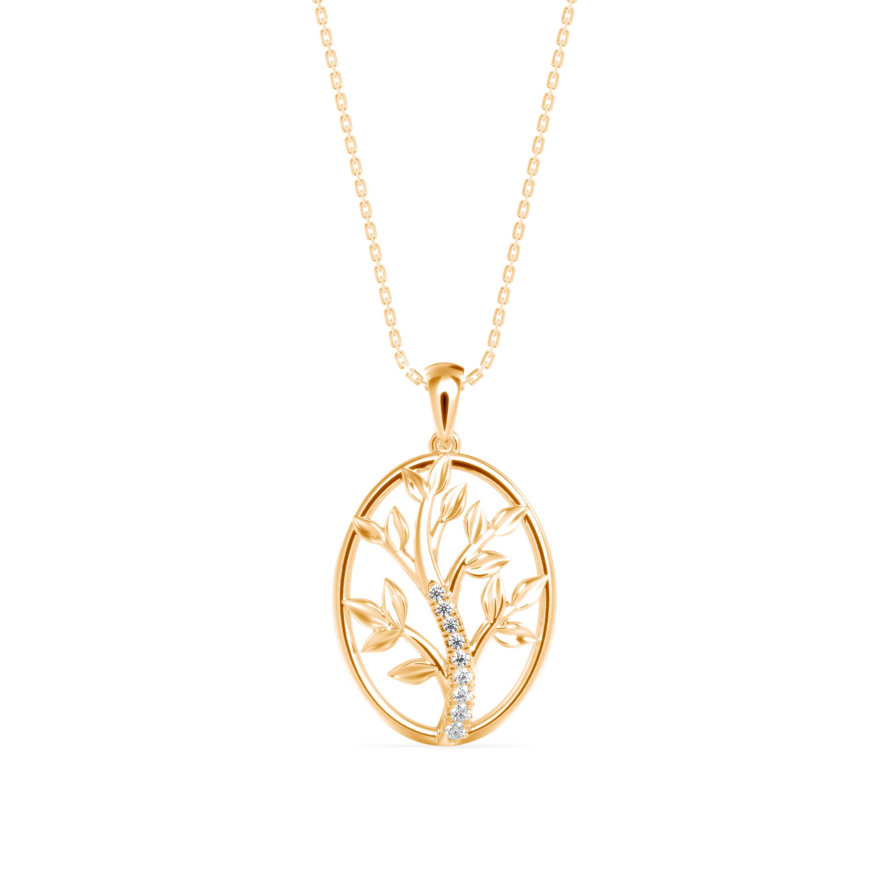Plonk Diamond Pendant- Golden