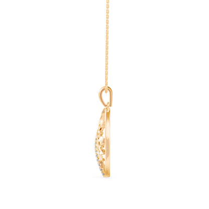 Plonk Diamond Pendant- Golden