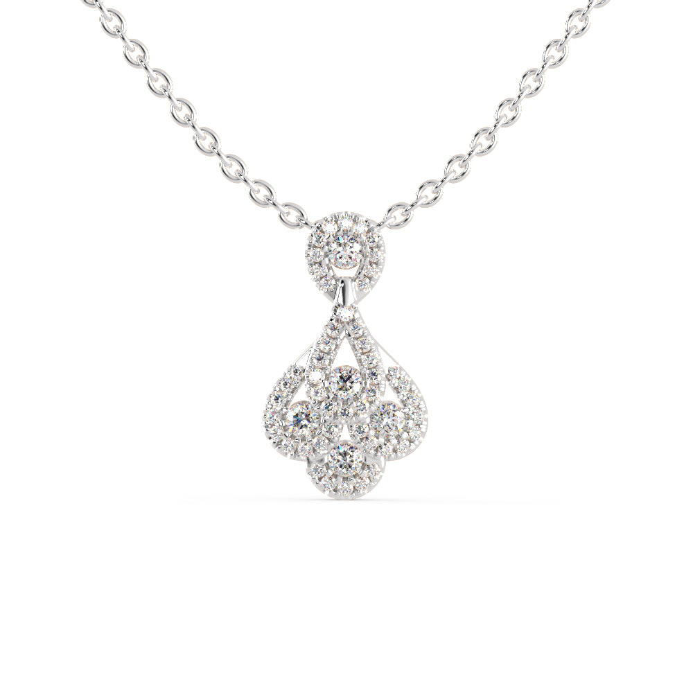 Darcy Charm Diamond Pendant-silver