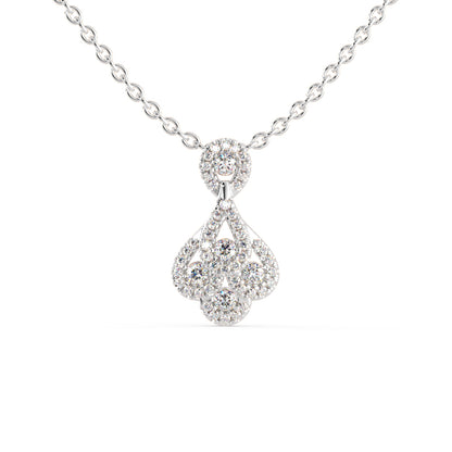 Darcy Charm Diamond Pendant-silver