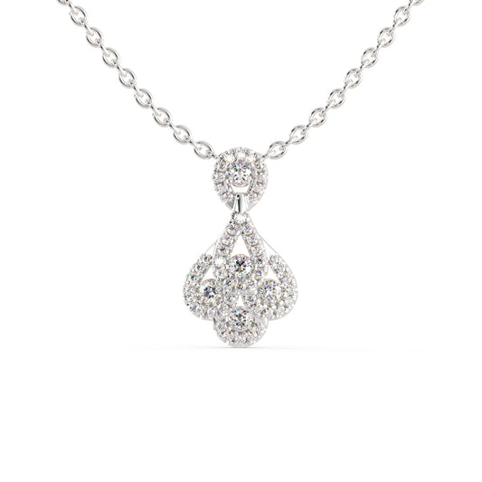 Darcy Charm Diamond Pendant-silver