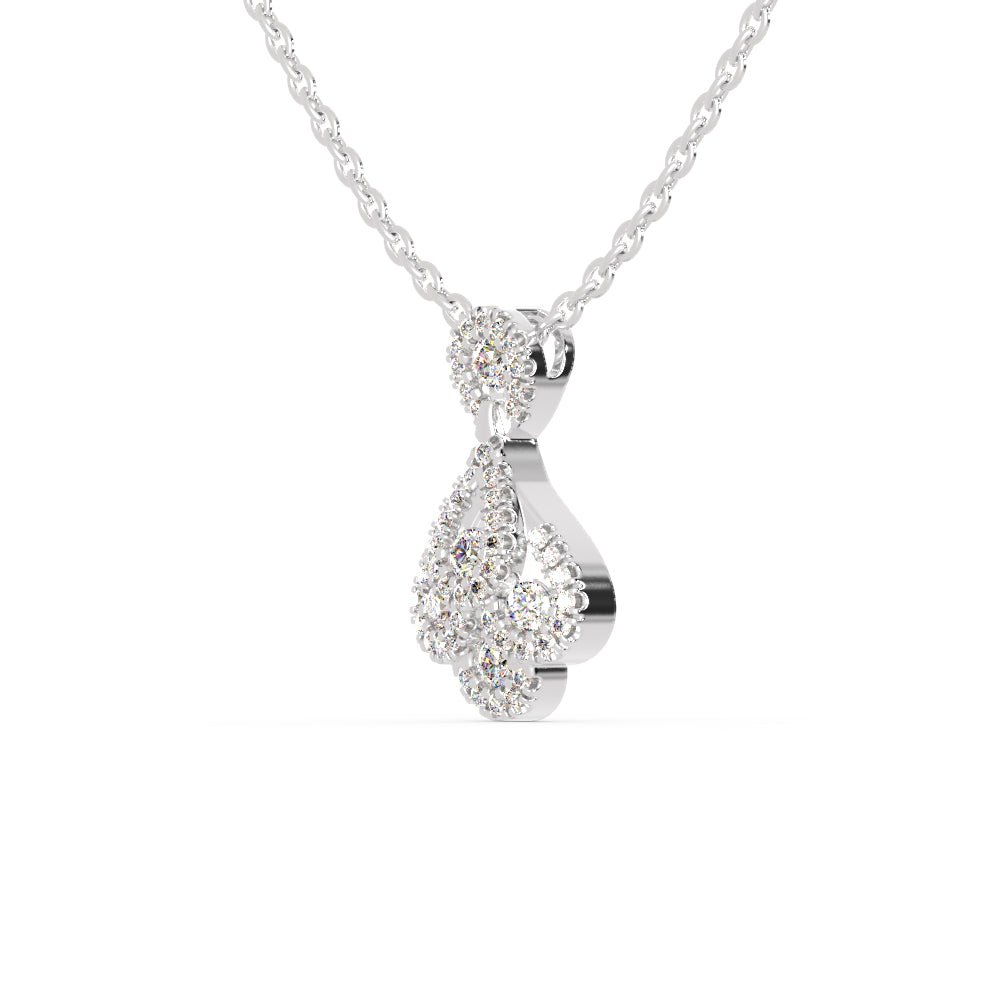Darcy Charm Diamond Pendant-silver