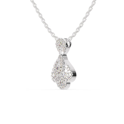 Darcy Charm Diamond Pendant-silver