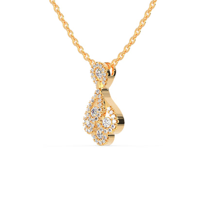 Darcy Charm Diamond Pendant-Golden