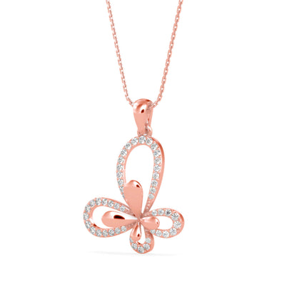 Laufey Diamond Pendant-Rose Gold