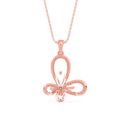 Laufey Diamond Pendant-Rose Gold