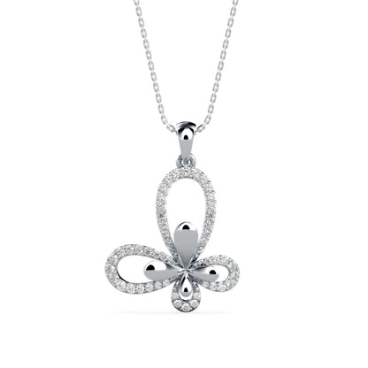 Laufey Diamond Pendant-Silver