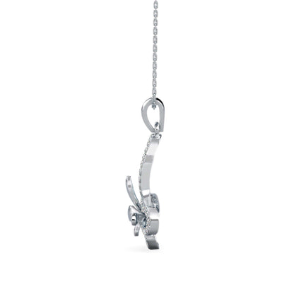Laufey Diamond Pendant-Silver