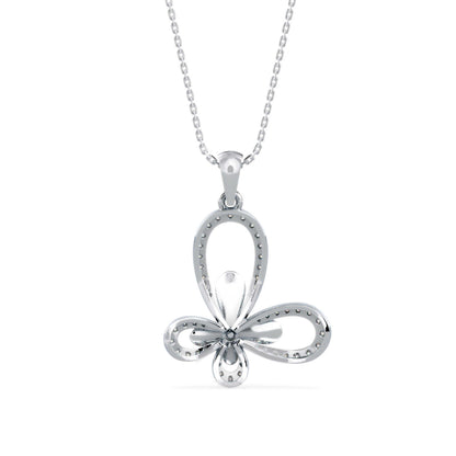 Laufey Diamond Pendant-Silver