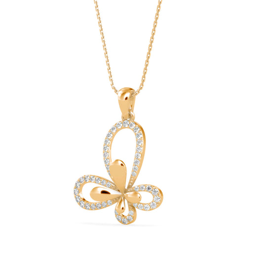 Laufey Diamond Pendant-Golden